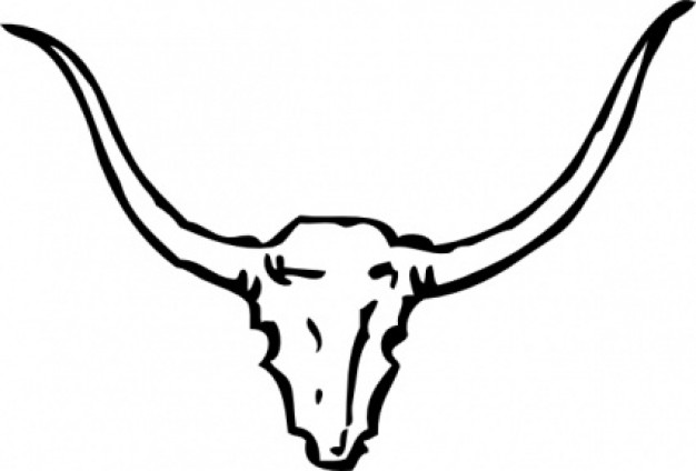 Cow skull clipart