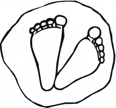 Feet coloring page | Super Coloring
