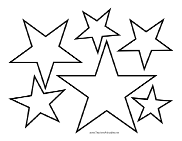 Best Photos of Star Outline Printable - Stars Outline Template ...