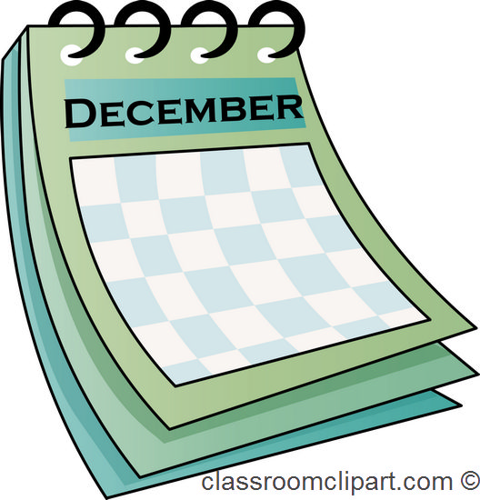 December Calendar Clip Art Free - Jamesrigby.net