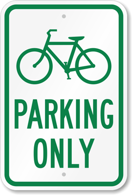Bicycle Parking Signs - Durable, aluminum signs