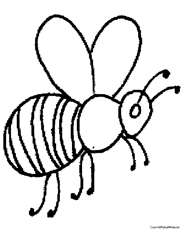 Colouring Picture Of Bee - ClipArt Best