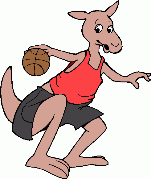 basketball_-_kangaroo clipart - basketball_-_kangaroo clip art