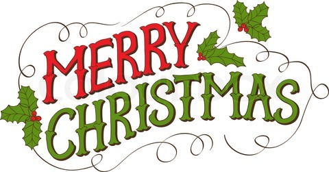 merry christmas text art copy and paste