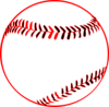 Baseball (b And W) clip art - vector clip art online, royalty free ...