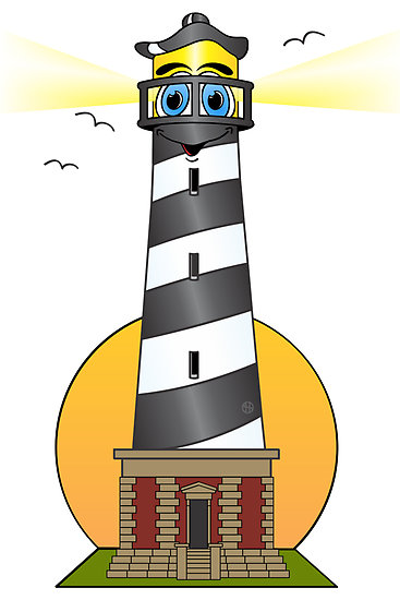 Lighthouse Cartoon Cape Cod" by Graphxpro | Redbubble