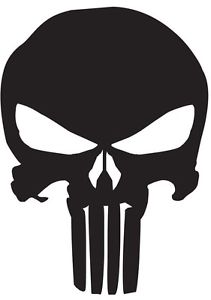 6pc 2&#034; Punisher Vinyl Gun Stencils-Cerakote-Duracoat- Hard ...