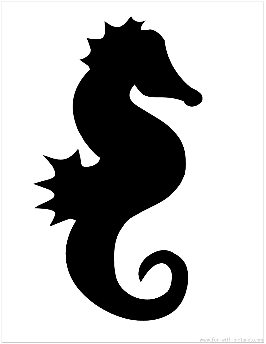 seahorse silhouette - RangkumanKimia.Com