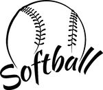 Free Softball Clipart Border - Free Clipart Images