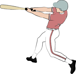 Baseball Player Clipart Image - Clip Art Image Of A Baseball ...