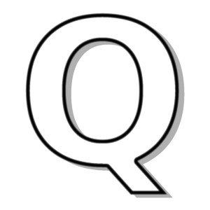 capitol Q outline - public domain clip art image @ wpclipart ...