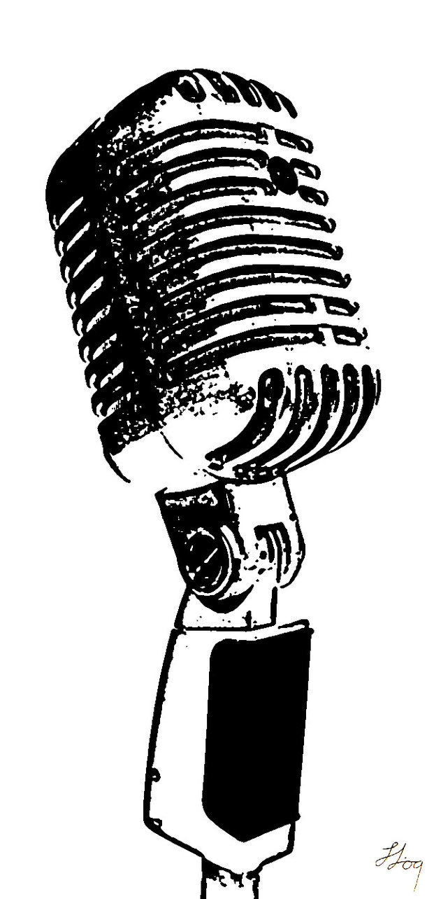 Old Fashioned Microphone Clip Art - ClipArt Best