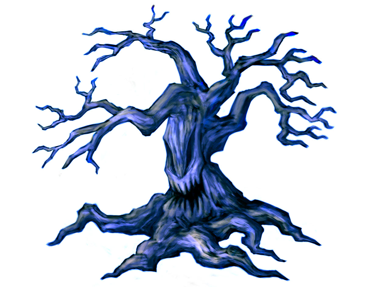 Scary Tree Clip Art | Mewarnai