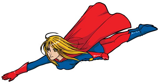 Superhero super reader clipart