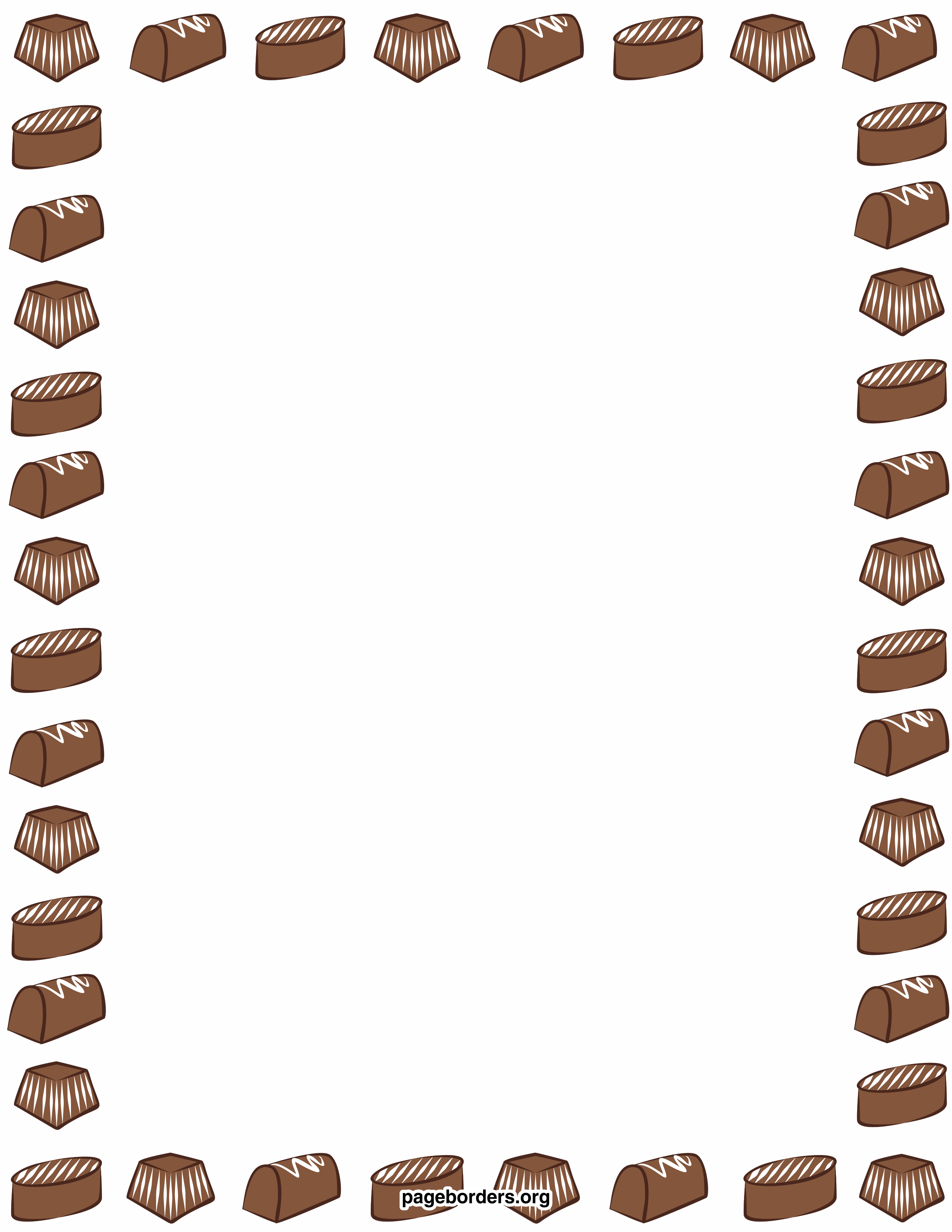 Candy bar border clip art