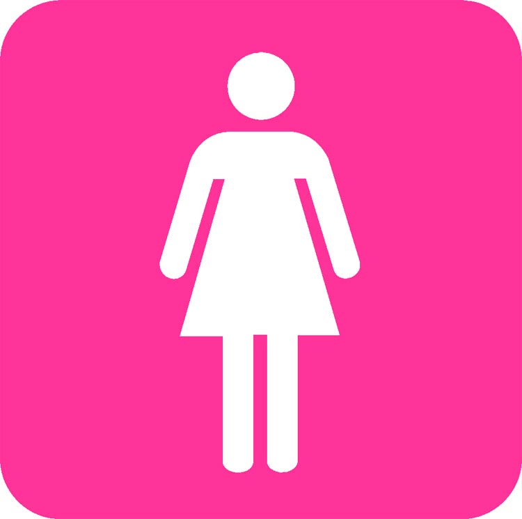 Ladies restroom clipart