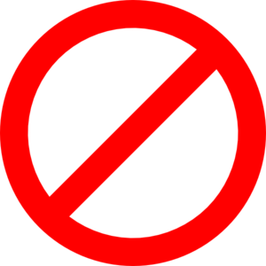 No Entry Sign Clipart