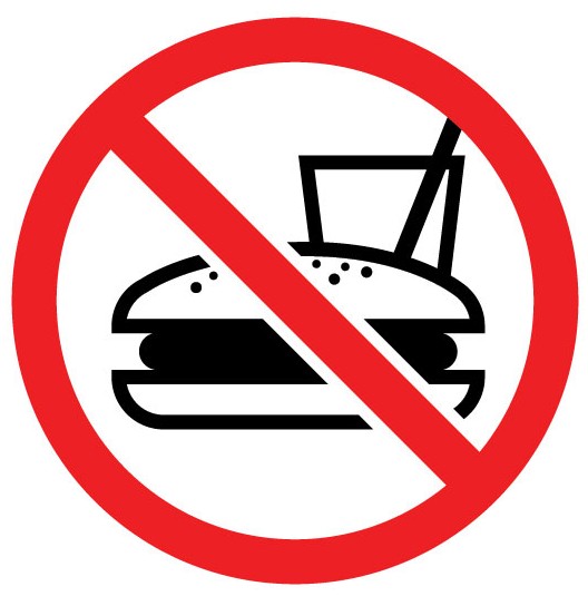 Pix For > No Outside Food Or Drink Sign