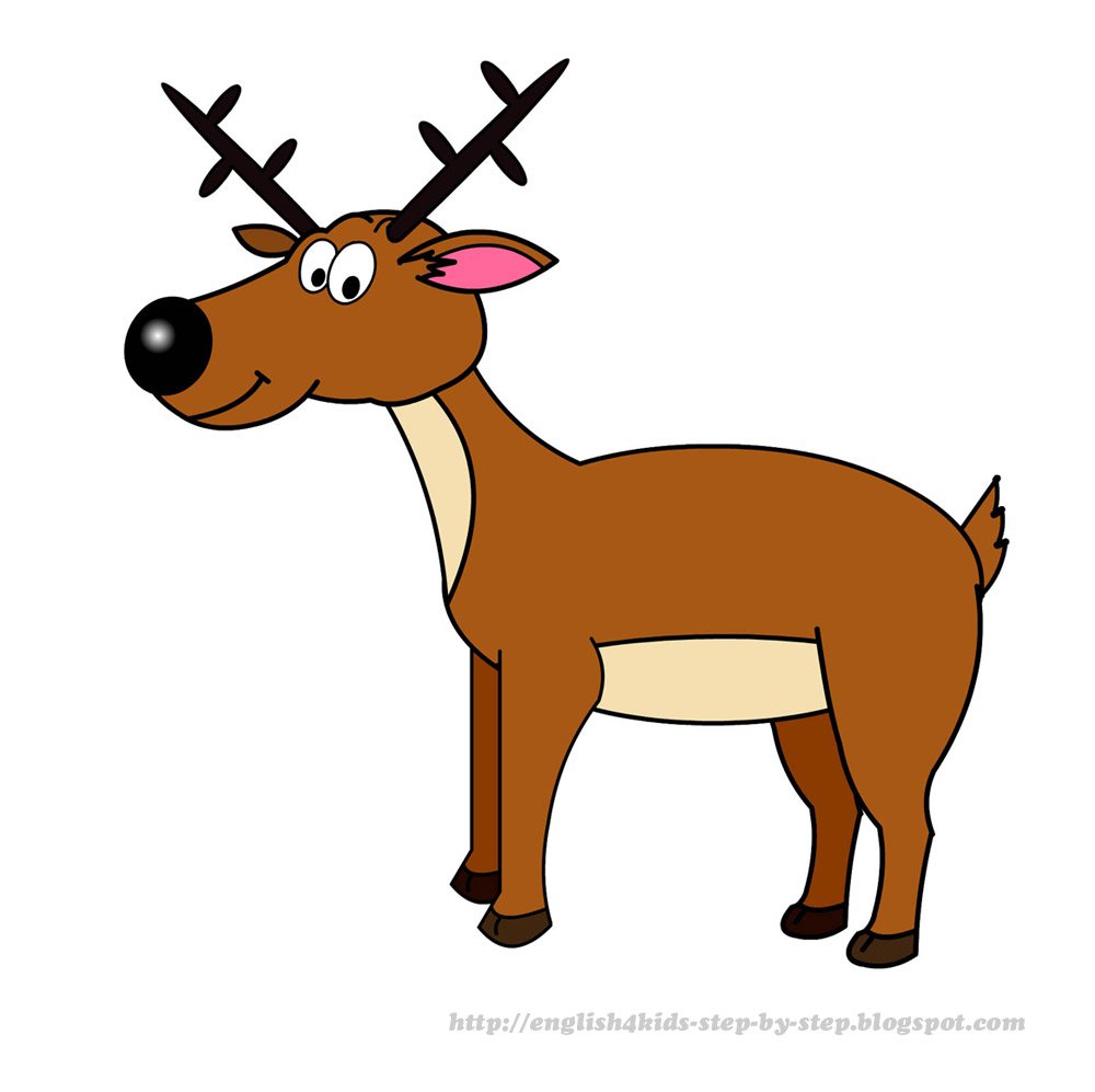 Cartoon deer clipart