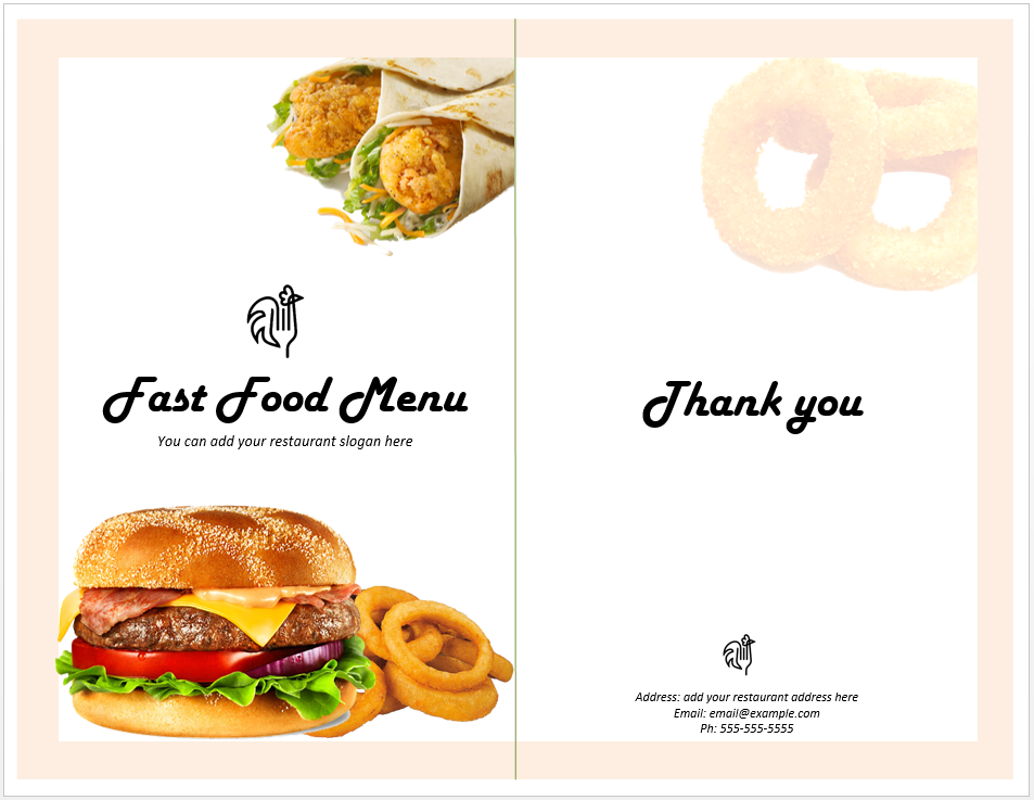 Kids Meal Menu Template | Format & Template