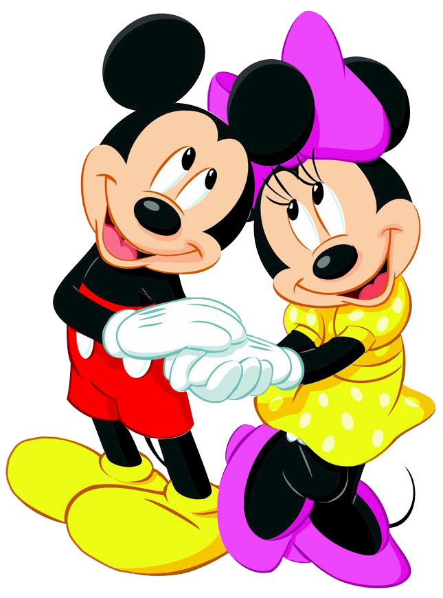 Mickey and minnie clipart