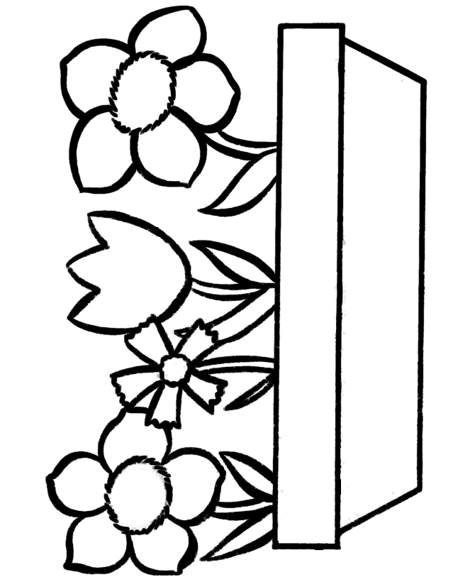 Simple Flower Coloring Pages ClipArt Best within Coloring Pages ...