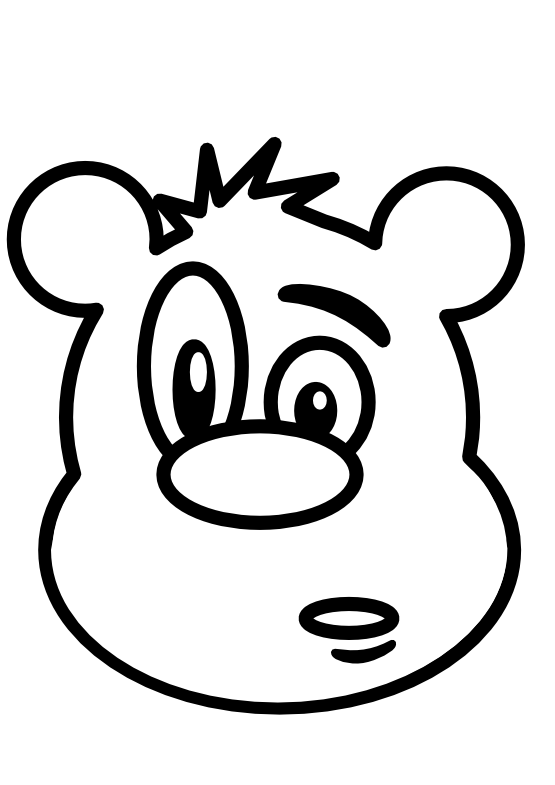 clipartist.net Â» Clip Art Â» bear black white line teddy bear ...