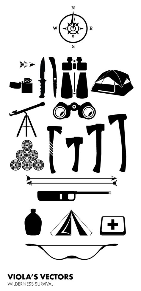 Icons, Vector free download and Survival