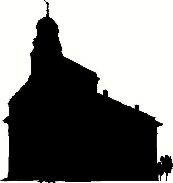 Illinois Nauvoo Temple Silhouette Vinyl Decal Car LDS Clipart ...