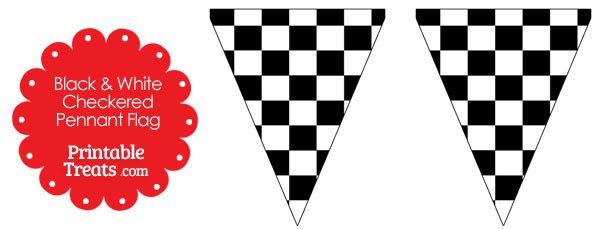 Flag banner clipart color checkered