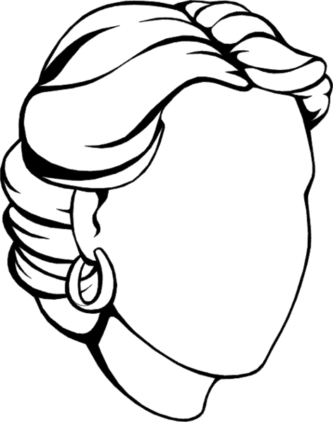 Blank Head Coloring Page Clipart - Free to use Clip Art Resource