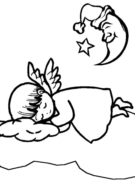 Coloring pages, Coloring and Angel