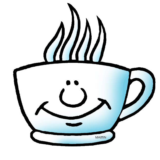 Black coffee mug clipart