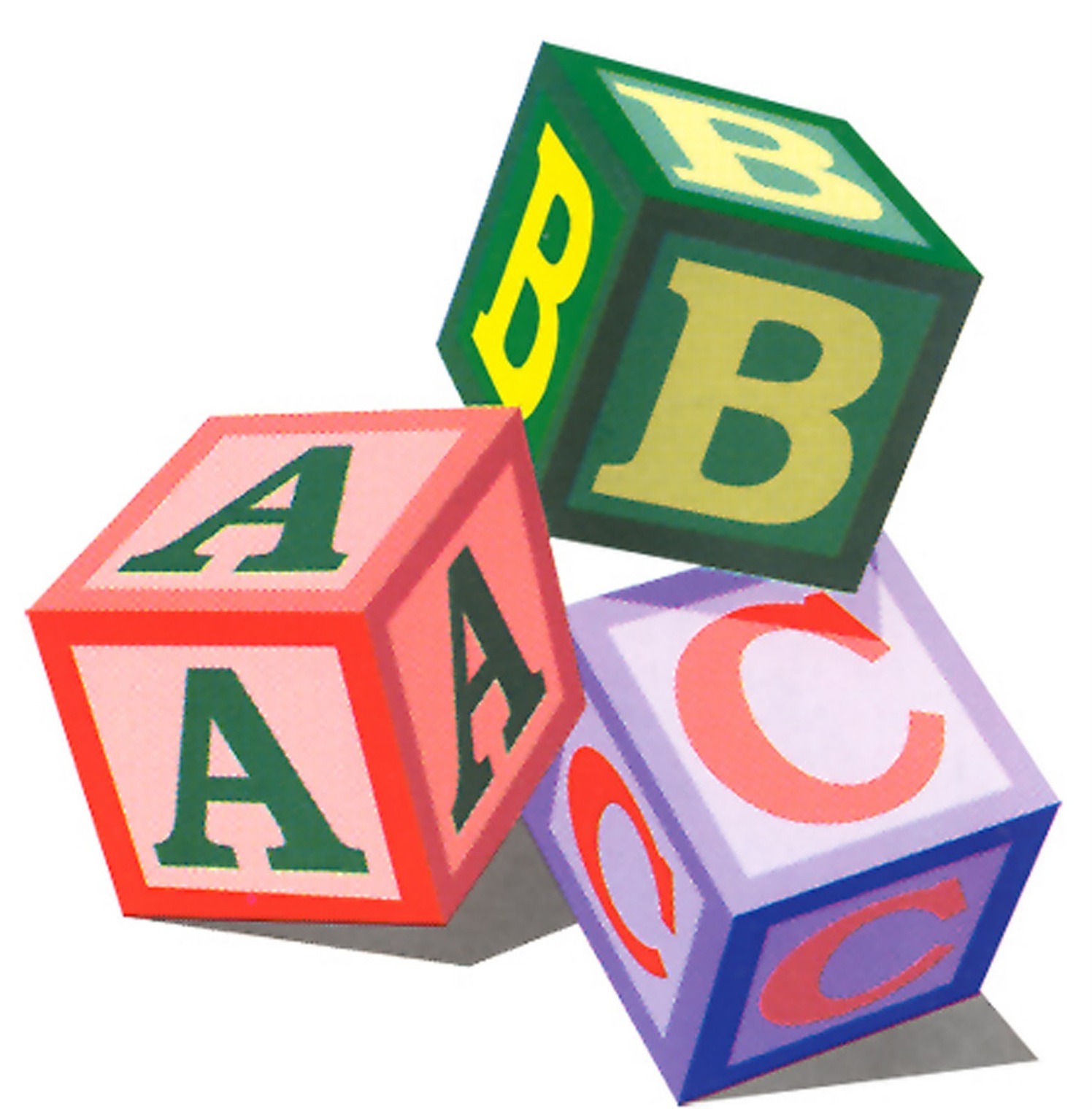 Детские кубики с буквами