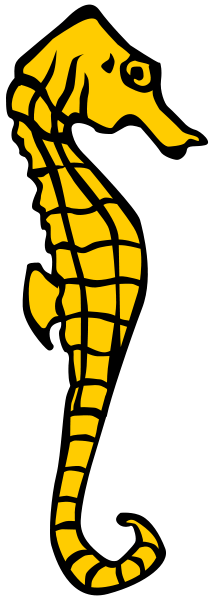 Yellow Sea Horse Clipart, vector clip art online, royalty free ...