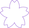 Flower Shape Purple clip art - vector clip art online, royalty ...