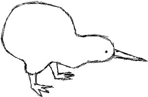 Kiwi Bird Drawing - ClipArt Best