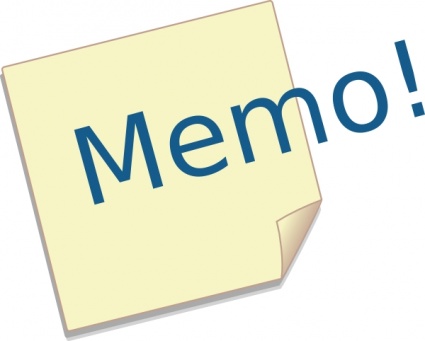 Post-it Memo clip art vector, free vectors