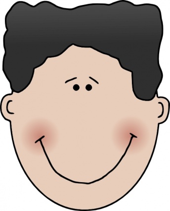 Boy Face clip art vector, free vectors