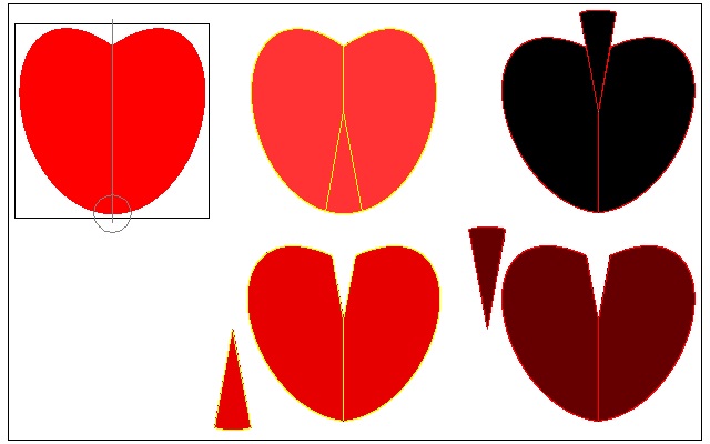 How to draw a heart shaped figure