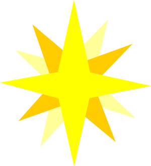 Christian Graphics, Star of Bethlehem (Christmas Star) Clip Art