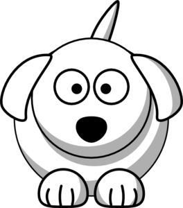 Dog clipart outline