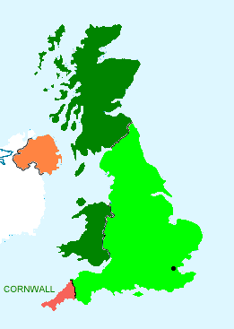 Map Uk Cornwall – oveytk