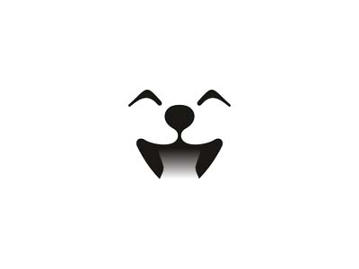 Cute dog smiling happy logo design symbol by Alex Tass, logo ...