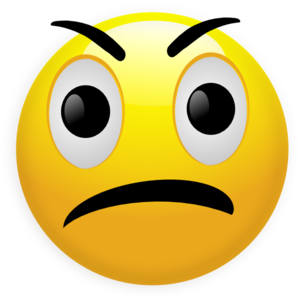 Free Clip Art Emoticon Faces Upset - ClipArt Best