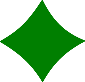 Green Diamond Shapes Clipart