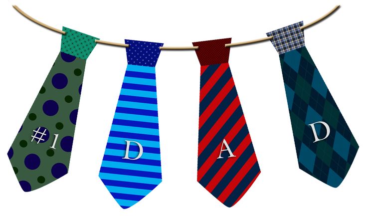 Fathers day ties clipart