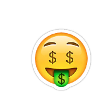 Emoji money clipart
