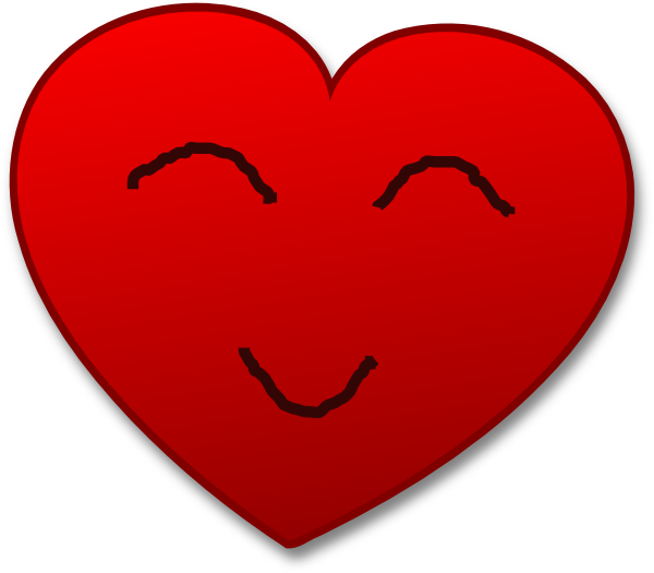 Smile Heart Clip Art - vector clip art online ...