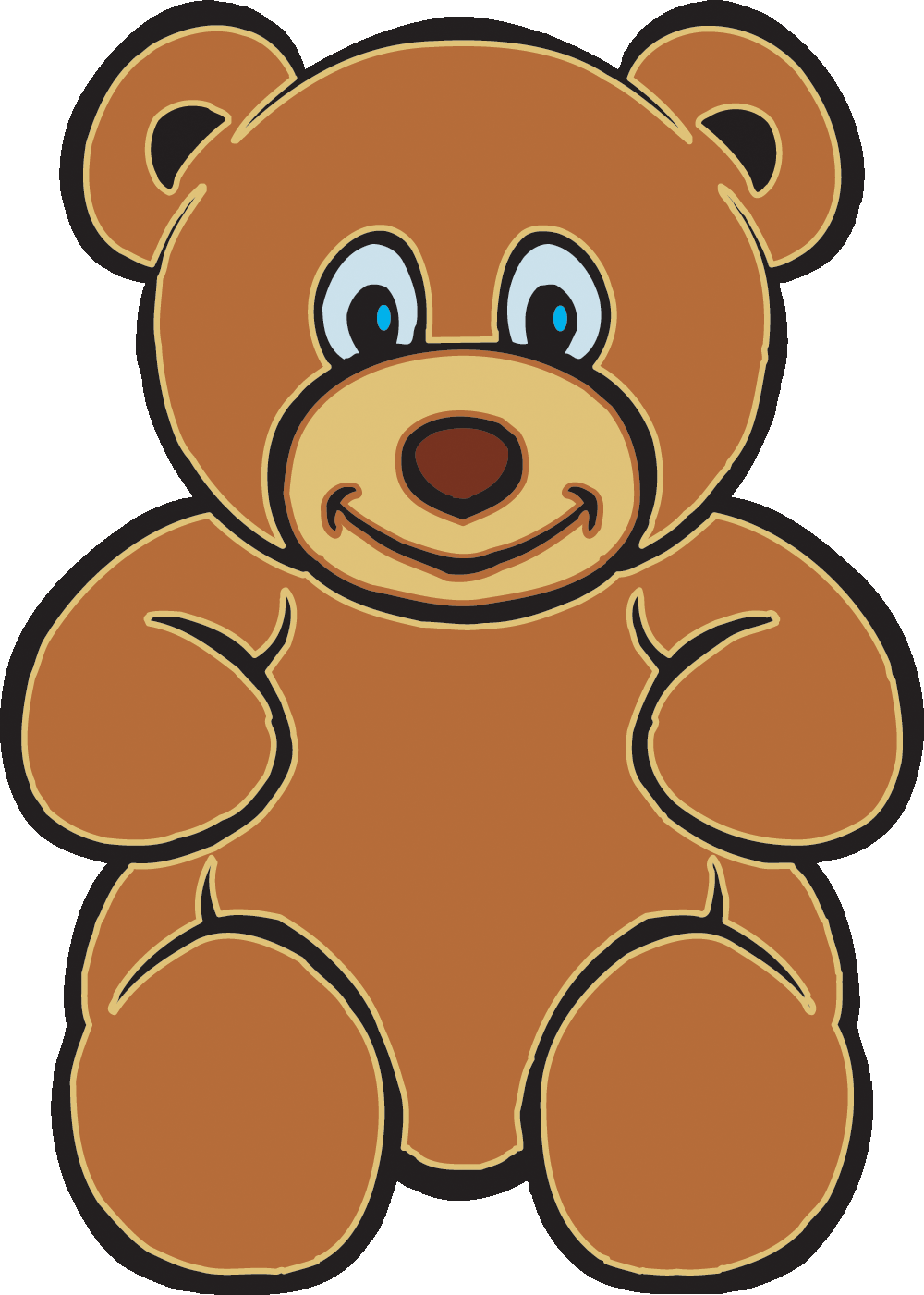 Standing black bear drawing free clipart images - Clipartix